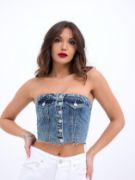 6285 KOT BLUZ-MAVİ resmi
